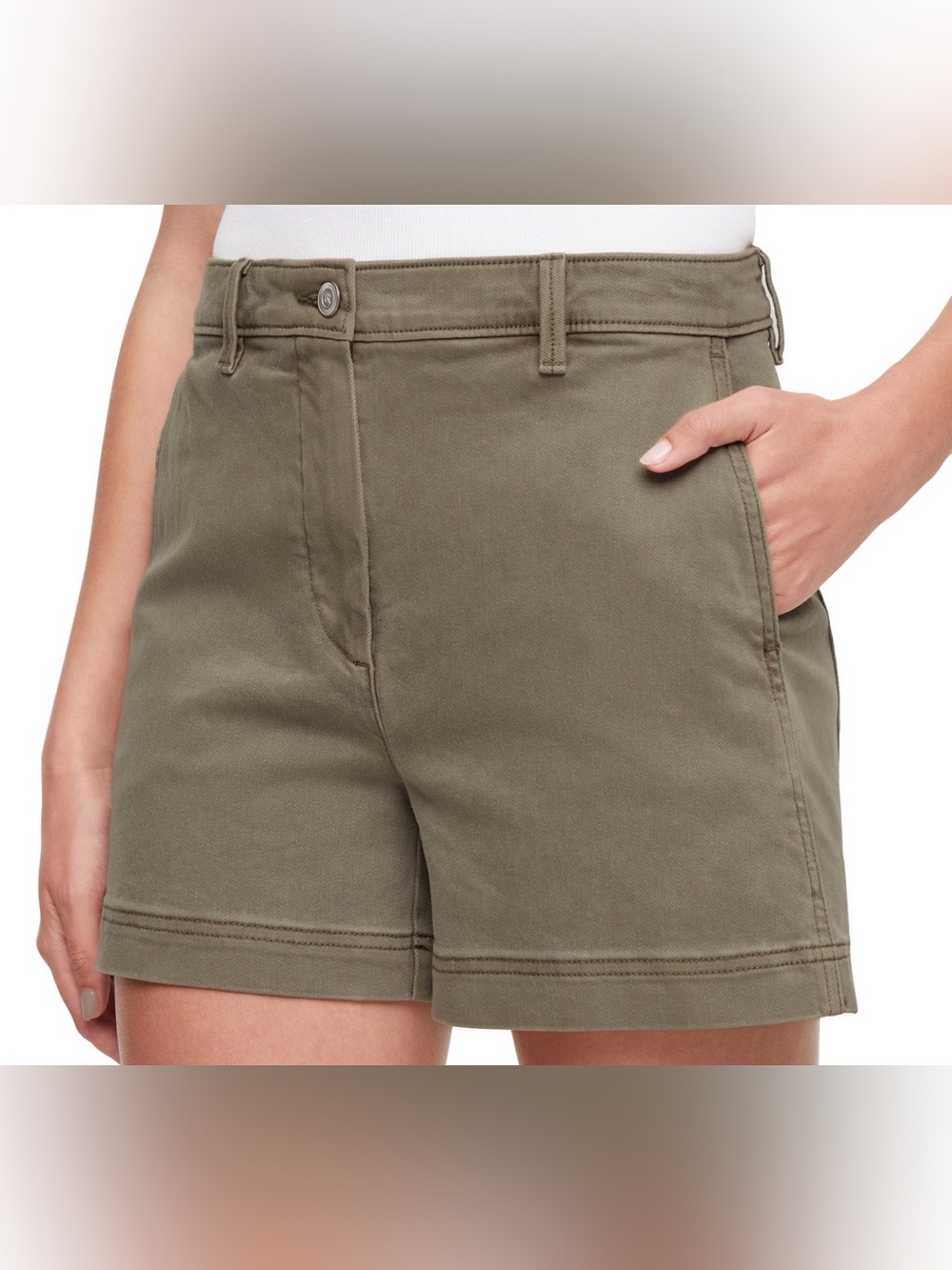 Banana Republic Olive Green Everyday Shorts Womens 14 NWT